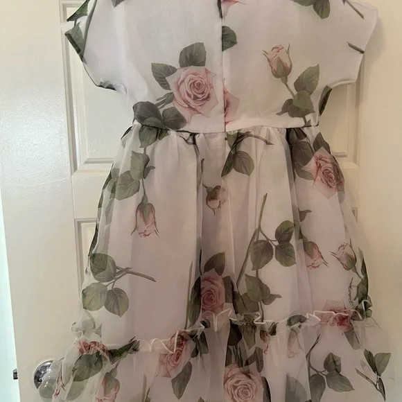 D&G girls peony organza dress